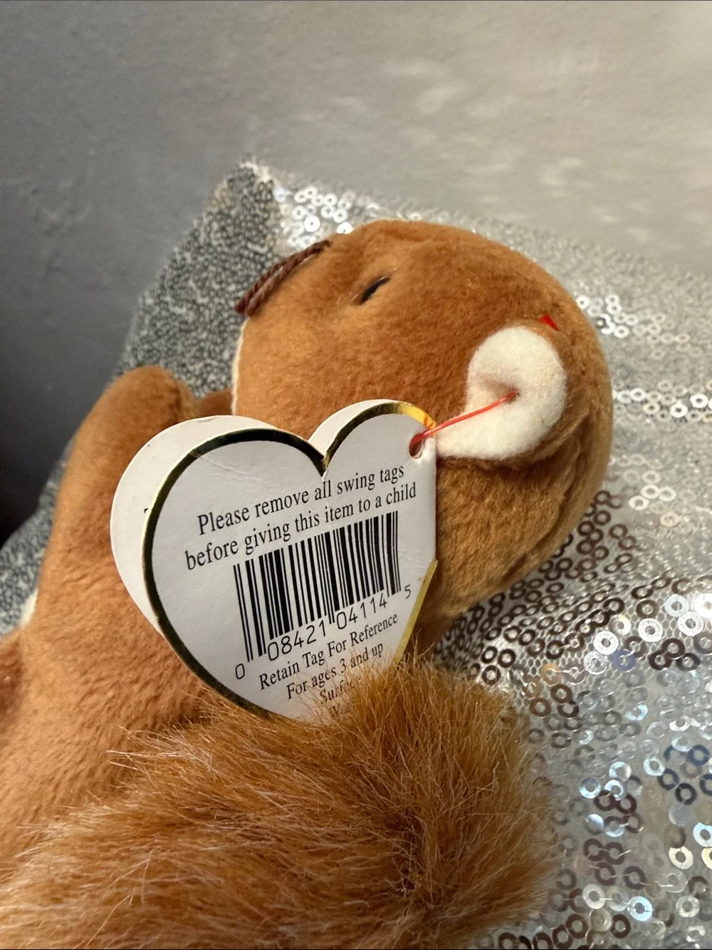 NWT Ty Nuts the Squirrel Beanie Baby
